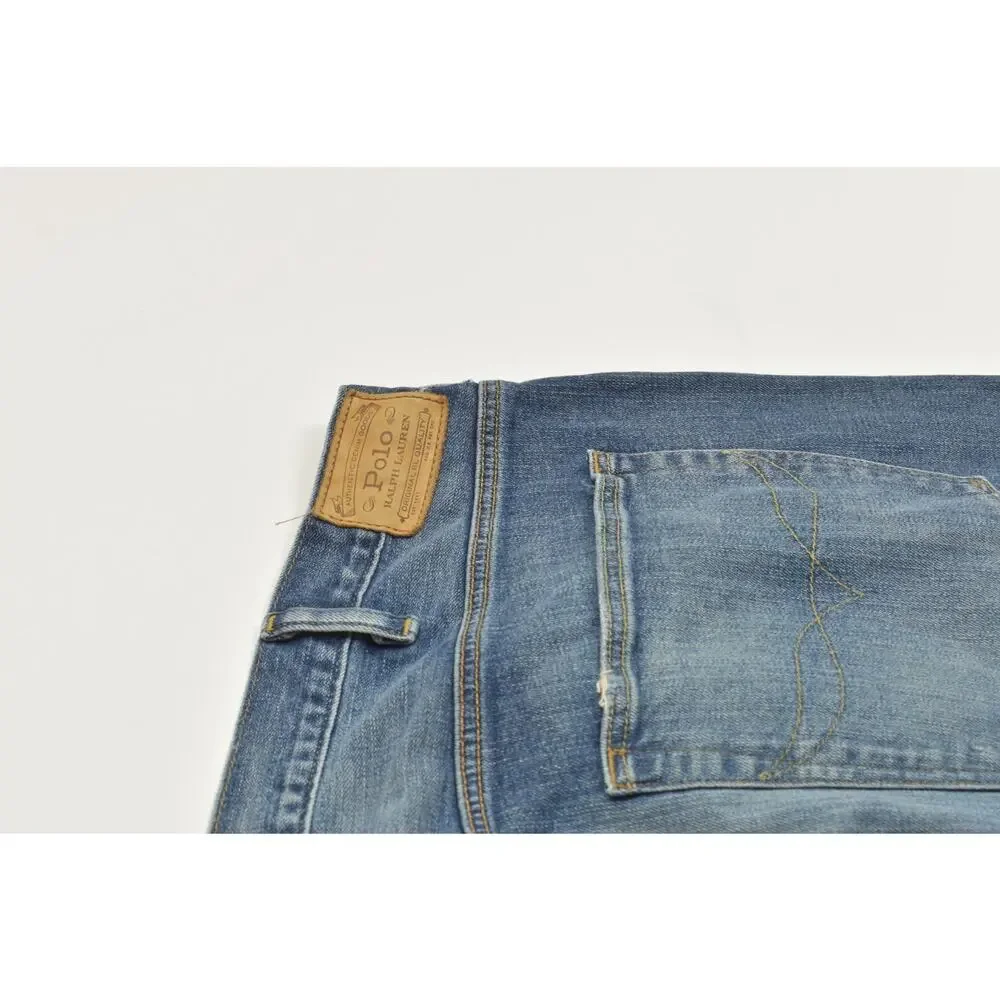 Polo Ralph Lauren Hampton Relaxed Straight Jeans Mens 48x30 Blue Wash Denim
